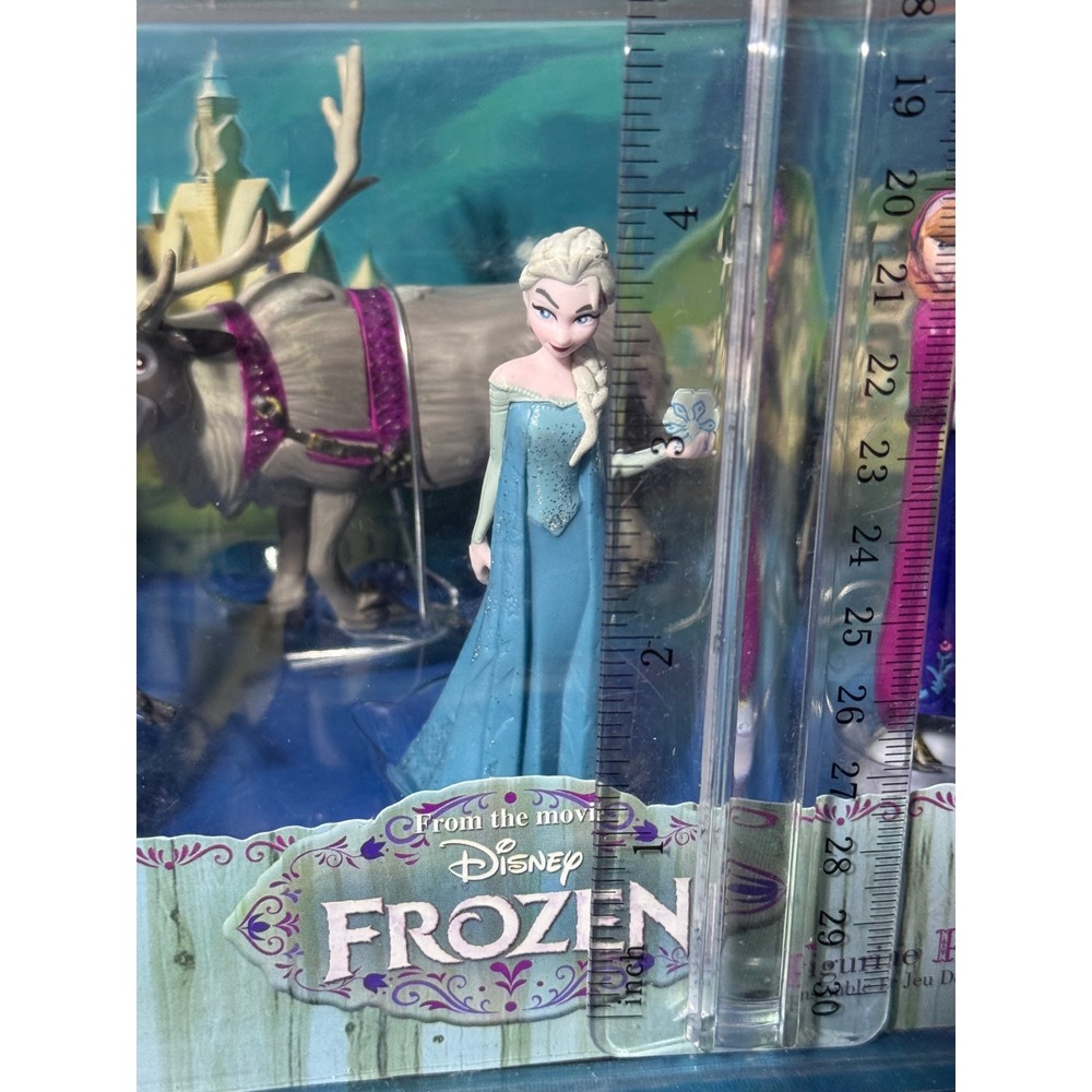 Disney Store Frozen Figurine Playset Elsa Anna Olaf Kristoff Sven Hans 6pc New - Picture 4 of 8